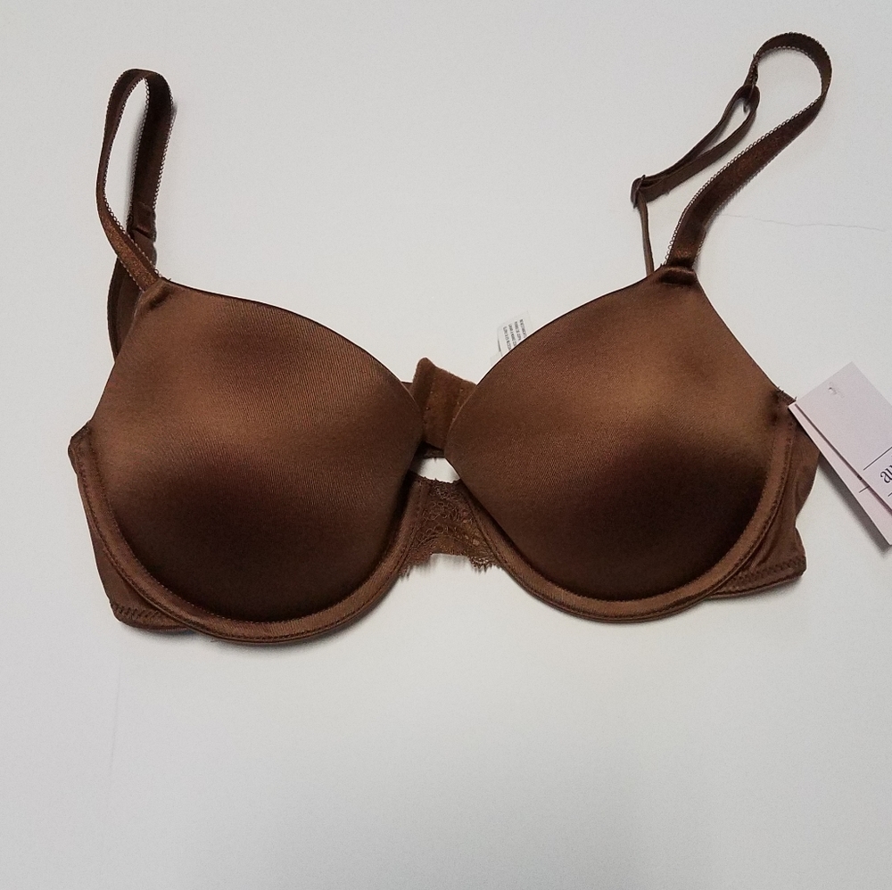 Auden Daydream Bra w/Lace in Cocoa Brown, 32C, 32D, 32DD NWT